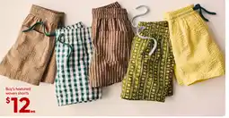 Target Boy's textured woven shorts offer