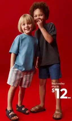 Target Boy's volley shorts offer