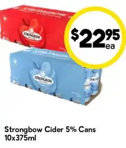 Drakes Strongbow Cider 5% Cans offer