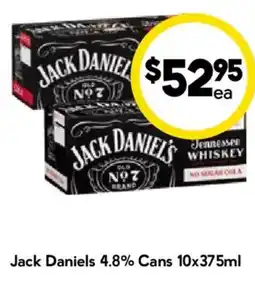 Drakes Jack Daniels 4.8% Cans offer