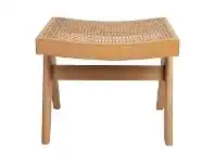 LivingStyles Cuban Oak Timber Table Stool, Natural offer