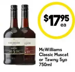 Drakes McWilliams Classic Muscat or Tawny 5yo offer