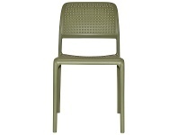 LivingStyles Bora Italian Made Commercial Grade Stackable Indoor / Outdoor Dining Chair, Agave offer