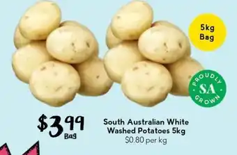 South Australian White Washed Potatoes