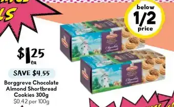 Borggreve Chocolate Almond Shortbread Cookies