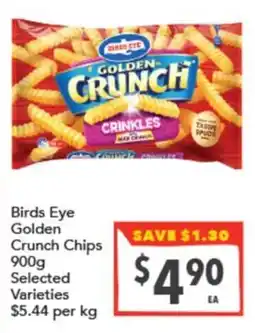 Supa Valu Birds Eye Golden Crunch Chips offer