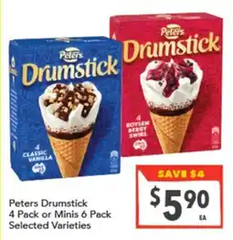 Supa Valu Peters Drumstick Selected Varieties offer
