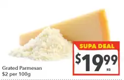 Supa Valu Grated Parmesan offer