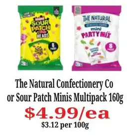 Farmer Jack's The Natural Confectionery Co Sour Patch Minis Multipack offer