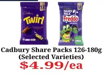 Cadbury Share Packs