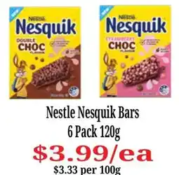 Farmer Jack's Nestle Nesquik Bars offer