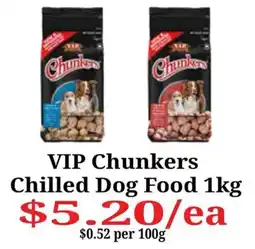 Farmer Jack's VIP Chunkers Chilled Dog Food offer