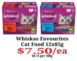 Farmer Jack's Whiskas Favourites Cat Food offer