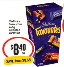 IGA Cadbury Favourites Selected Varieties offer