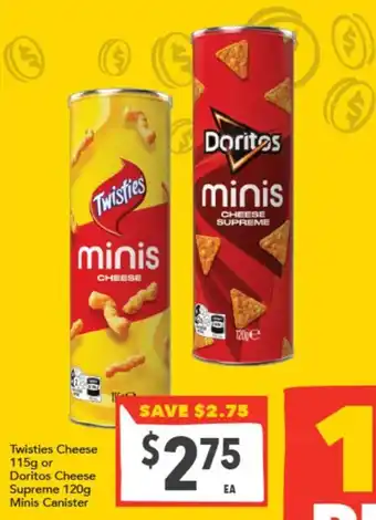 Supa Valu Twisties Cheese Minis offer