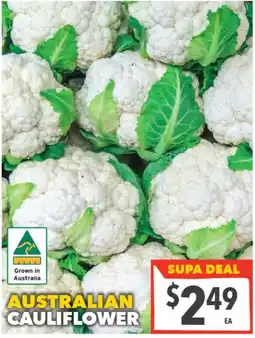 Supa Valu Australian Cauliflower offer