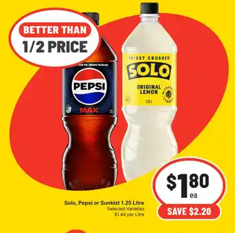 Solo, Pepsi or Sunkist