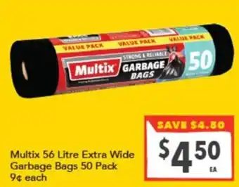 Supa Valu Multix Garbage Bags offer