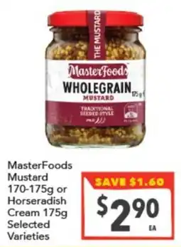 Supa Valu MasterFoods Mustard offer