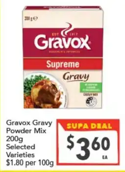 Supa Valu Gravox Gravy Powder Mix offer