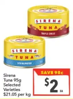 Supa Valu Sirena Tuna offer