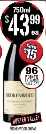 Farmer Jack's Brokenwood Shiraz offer