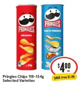IGA Pringles Chips Selected Varieties offer