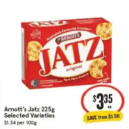 IGA Arnott's Jatz Selected Varieties offer