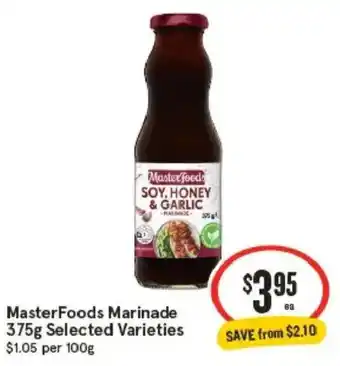 IGA MasterFoods Marinade offer