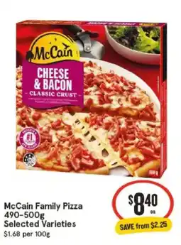 IGA McCain Family Pizza offer