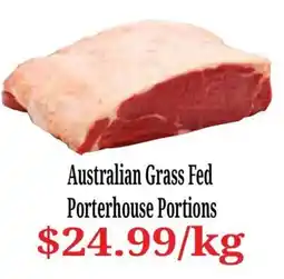 Farmer Jack's Australian Grass Fed Porterhouse Portions offer