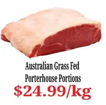 Australian Grass Fed Porterhouse Portions