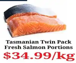 Farmer Jack's Tasmanian Twin Pack Fresh Salmon Portions offer