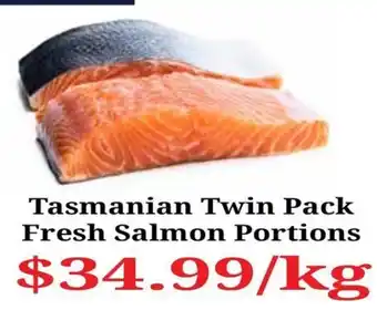 Farmer Jack's Tasmanian Twin Pack Fresh Salmon Portions offer