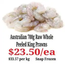 Farmer Jack's Australian Peeled King Prawns offer