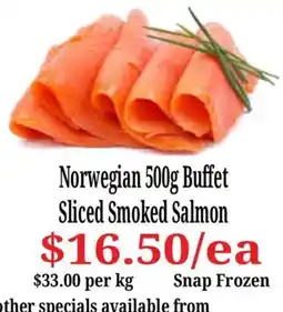 Farmer Jack's Norwegian Sliced Smoked Salmon offer