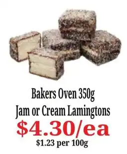 Farmer Jack's Bakers Oven Jam or Cream Lamingtons offer