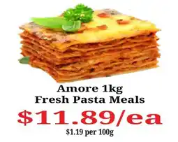 Farmer Jack's Amore 1kg Fresh Pasta Meals offer