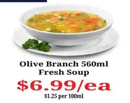 Farmer Jack's Olive Branch Fresh Soup offer