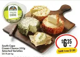 IGA South Cape Cream Cheese Selected Varieties offer