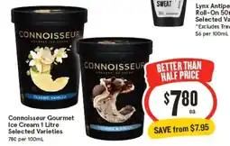 IGA Connoisseur Gourmet Ice Cream offer