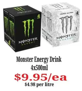 Farmer Jack's Monster Energy Drink offer