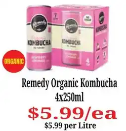 Farmer Jack's Remedy Organic Kombucha offer