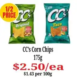 Farmer Jack's CC's Corn Chips offer