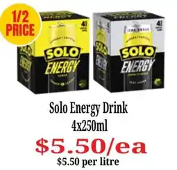 Farmer Jack's Solo Energy Drink offer