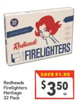 Supa Valu Redheads Firelighters Heritage offer