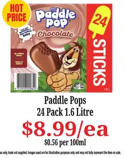 Farmer Jack's Paddle Pops offer
