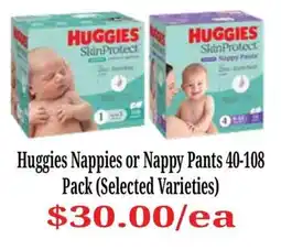 Farmer Jack's Huggies Nappies or Nappy Pants offer