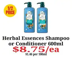 Farmer Jack's Herbal Essences Shampoo or Conditioner offer
