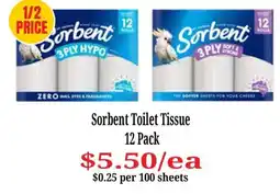 Farmer Jack's Sorbent Toilet Tissue offer